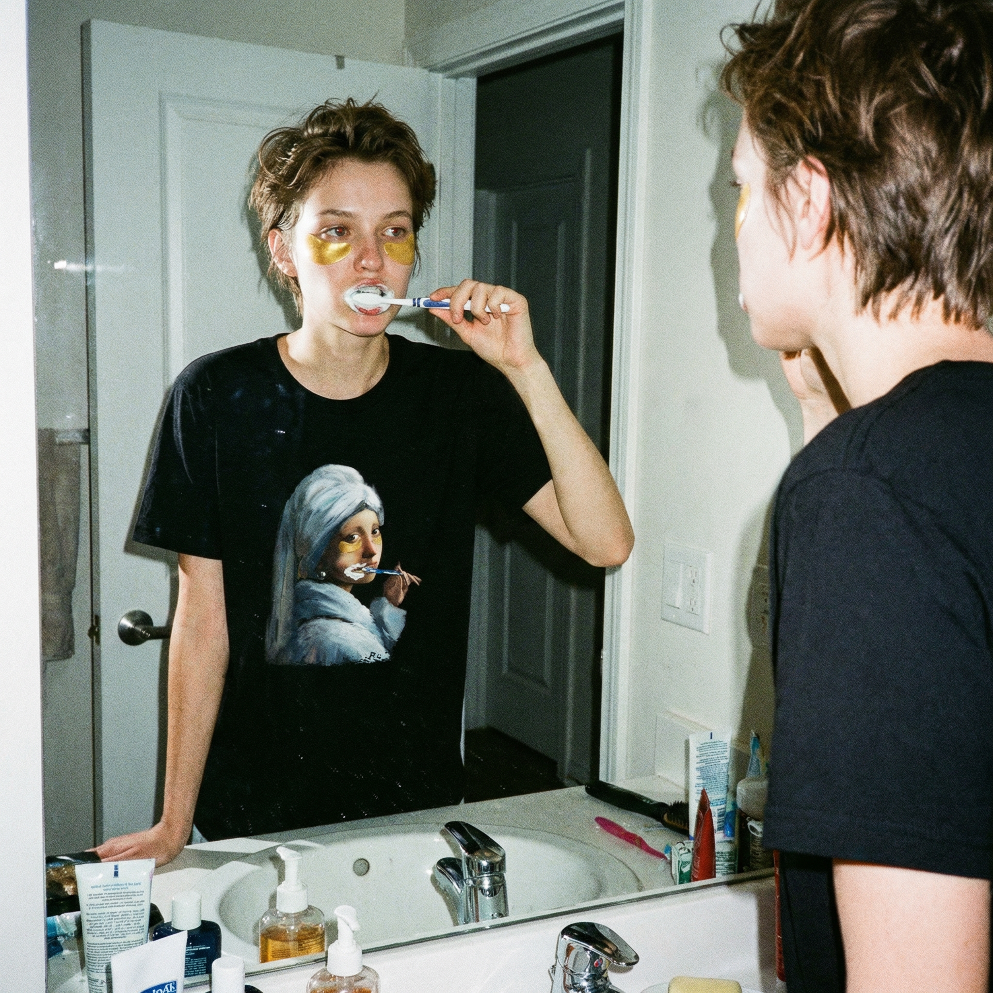 Girl with a Night Routine